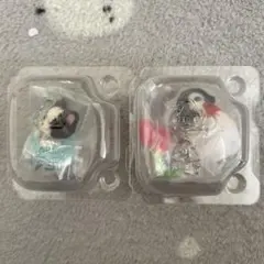 キラキラくじG賞 フレンチブルドッグの赤ちゃん　ペンギンの赤ちゃん シルバニア