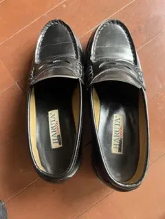 HARUTA 黒 レザー ローファー 22.5EEE