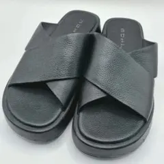 MOHI モヒ クロスサンダル　プラットフォームサンダル 23.5cm ブラックのサムネイル