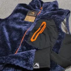 ワークマン FieldCore フリースベスト ネイビー　サイズM