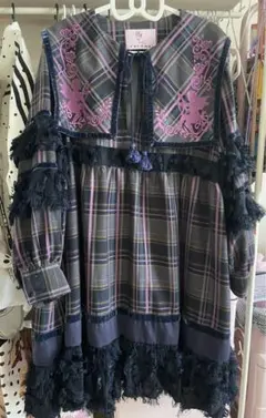 rurumu:新品未使用22SSジャンパースカート エプロンワンピース 縷縷夢