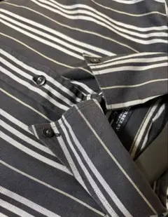 超美品　バーバリー ブラックレーベル ストライプ 長袖シャツ　サイズ3