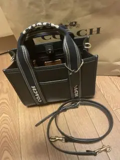 【新品未使用】コーチ　スミスミニ　トートバッグ　ショルダーバッグ COACH コーチ ショルダーバッグ シグネチャー スミス トート