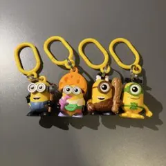 ミニオン ミステリーハンガー ミニオンズ キーホルダー フィギュア4点