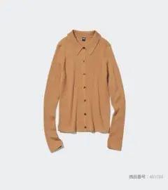 UNIQLO　エクストラファインメリノリブポロカーディガン