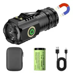 懐中電灯LED小型USB充電ハンディ高輝度防水災害防災アウトドアキャンプのサムネイル