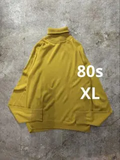 80s ヴィンテージ タートルネックアクリルニットセーター ヴィンテージ古着