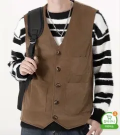 コーデュロイベスト