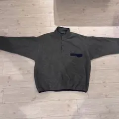 【Patagonia シンチラ スナップT グレー×ネイビー XL】