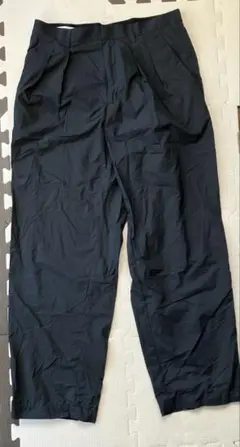 ナイロン ワイドパンツ