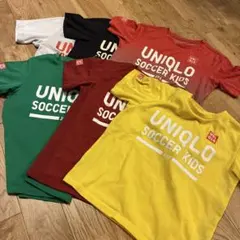 UNIQLO サッカーキッズ Tシャツ 6着セット