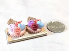 ミニチュアスィーツ　ロータスハートマカロンタルトセット