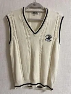 【美品】ビバリーヒルズ ポロクラブ メンズ ベスト 制服　160 綿100 S