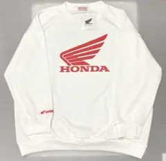 HONDA ホンダ ビッグロゴ スウェット トレーナー ホワイト LLサイズ