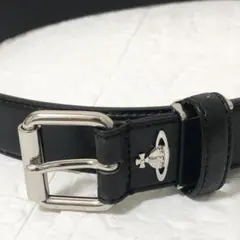 美品　ヴィヴィアンウエストウッド　ベルト　オーブ　ブラック　シルバー