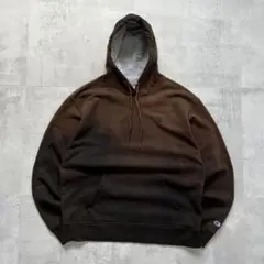 一点物Boro　鬼フェード　ボロ　パーカー　プルオーバー　褪色　珈琲ブラック　L
