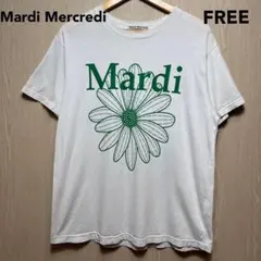 Mardi Mercredi 半袖Tシャツ　レディースフリー　白のサムネイル