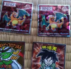 リザードン、ドラゴンボール他 キラシール 34枚セット 　ウエハウスシール