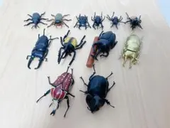 カブトムシ　くわがた　フィギュア　12点まとめ売り＊西松屋　カプセルトイ