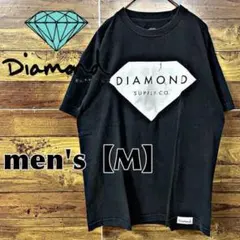 308【DIAMOND SUPPLY CO】プリントTシャツ【メンズM】ブラック