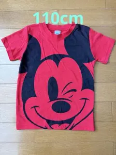 Disney ミッキーマウス Tシャツ 110cm 赤