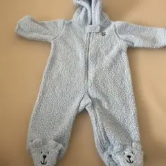 Carter's フード付きロンパース 6ヶ月 水色