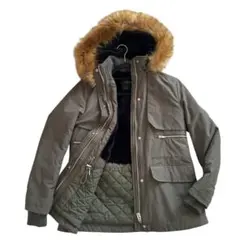 新品タグ付き⭐︎ZARA BASIC ファー付きモッズコート　S（M相当）