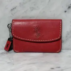 COACH Disney ミッキーマウス コインケース 赤 ポーチ 小物入れ