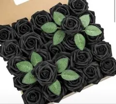 薔薇造花　黒SHIEN