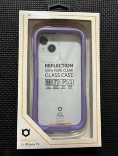 iFace iphone 15 ケース 透明 紫 パープル 新品未開封