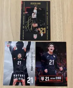 永露元稀 バレーボール日本代表 3枚セット【サインカード有】