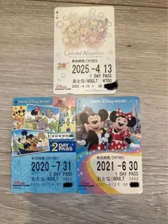 ディズニー　リゾートライン　フリーきっぷ　3枚