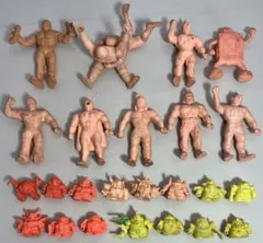 まとめ売り【現状品】昭和レトロ　キン肉マン キン消し　ガンダム ガン消し　２５点