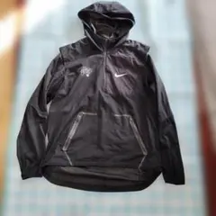 Nike ナイロンジャケット フード付き ブラック