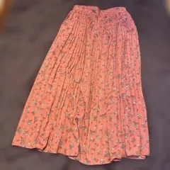 【Emsexcite】花柄プリーツスカート M ロング