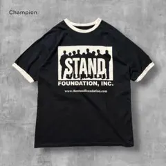 3099古着チャンピオンSTAND FOUNDATIONリンガーTシャツ好配色L