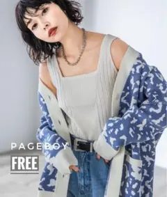 pageboy WジャガードアソートVカーディガン