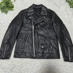 ダブルライダースジャケット ブラック