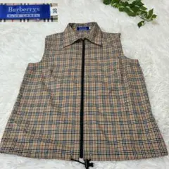 BURBERRY GOLF バーバリーゴルフ ノバチェック ジップアップ ベスト