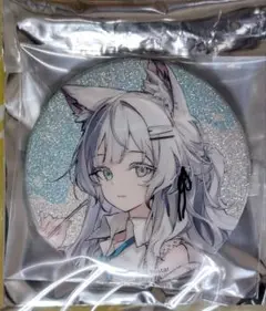 【アークナイツ】ローソン（LAWSON）　グリッター缶バッジ　ロスモンティス