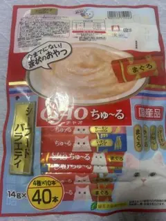 CIAO ちゅ〜る シーフード 40本入➕かつお節味4本　未開封お付けします！のサムネイル