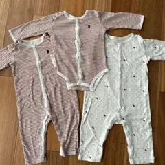 ミキハウス　肌着3枚セット　ピュアベール