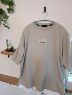KANGOL Tシャツ ベージュ Lサイズ
