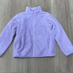 値下げ ユニクロ 女の子　フリースジャケット 上着 140cm 紫色