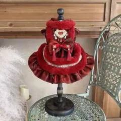 No.2069犬服　猫服　ハンドメイド　ワンピース　わんちゃん