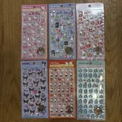 ハローキティ クロミ　サンリオ　ボンボンドロップシール 6シートセット