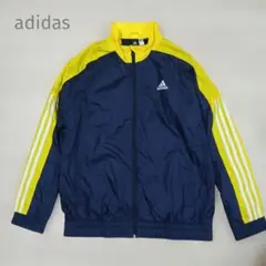 アディダス ウィンドブレーカー J160 ネイビー/イエロー トラックジャケット