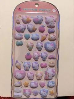 ハローキティ コットンパフィー　立体シール
