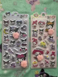 サンリオ 夜光 光る 肉球 シール 2セット