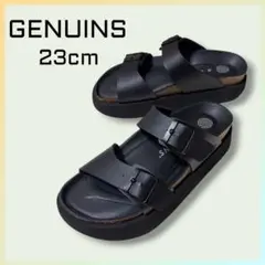 【極美品】GENUINS ジェニュインズ　サンダル 厚底　ブラック　23cmのサムネイル
